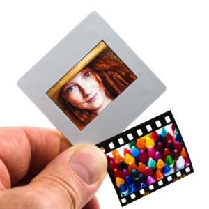 50mm square slide mount and 35mm film